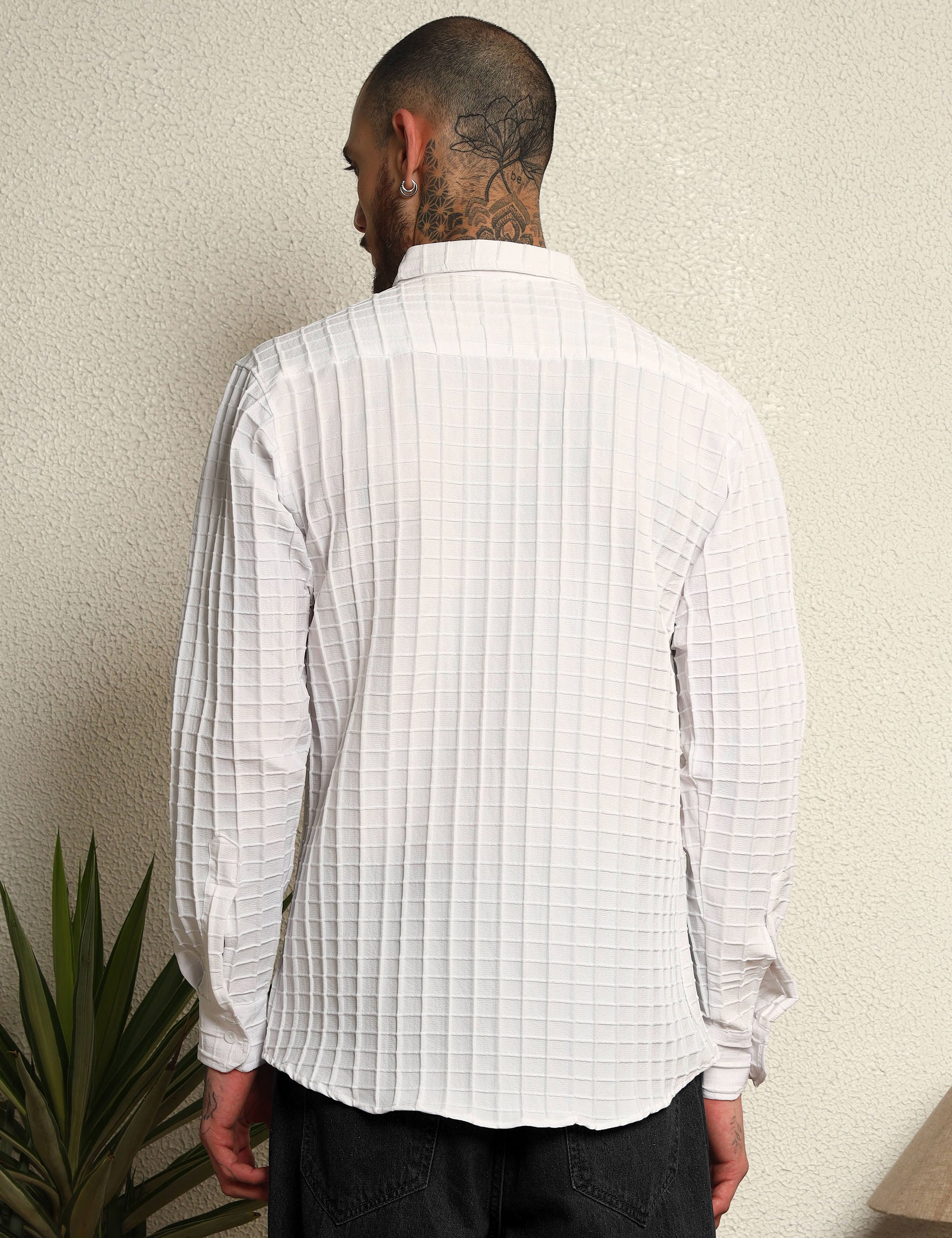 Fun Element Embroidery Patch White Shirt