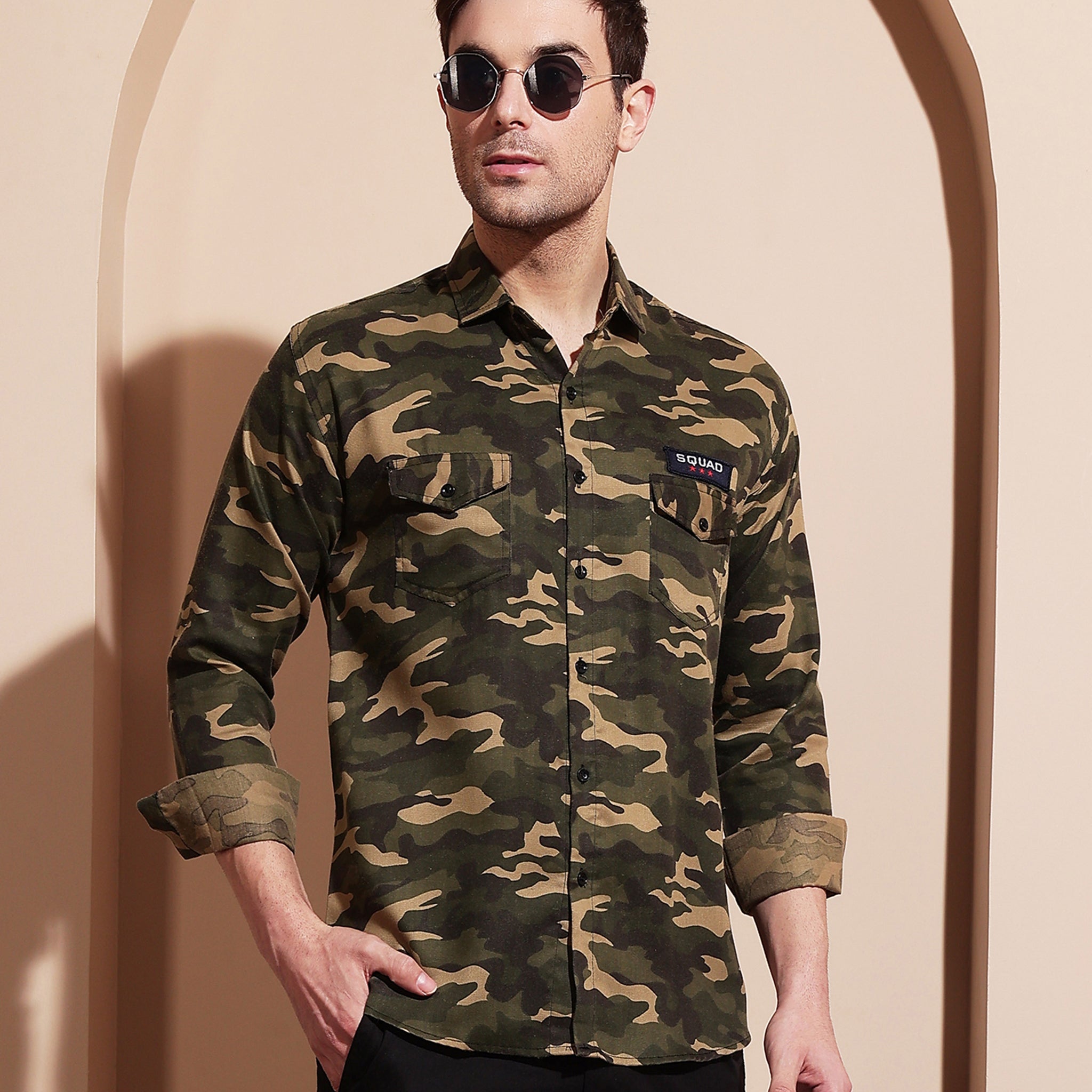 Battlefield Camo Cotton Blend Shirt