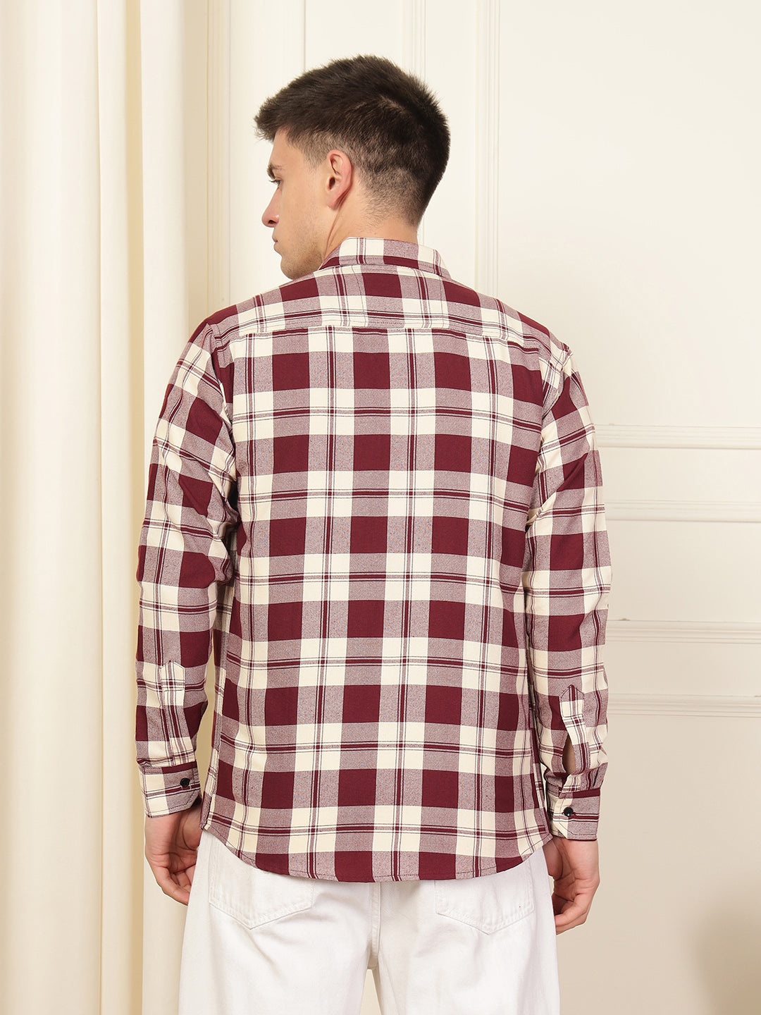 Rustic Charm Cotton Blend Shirt