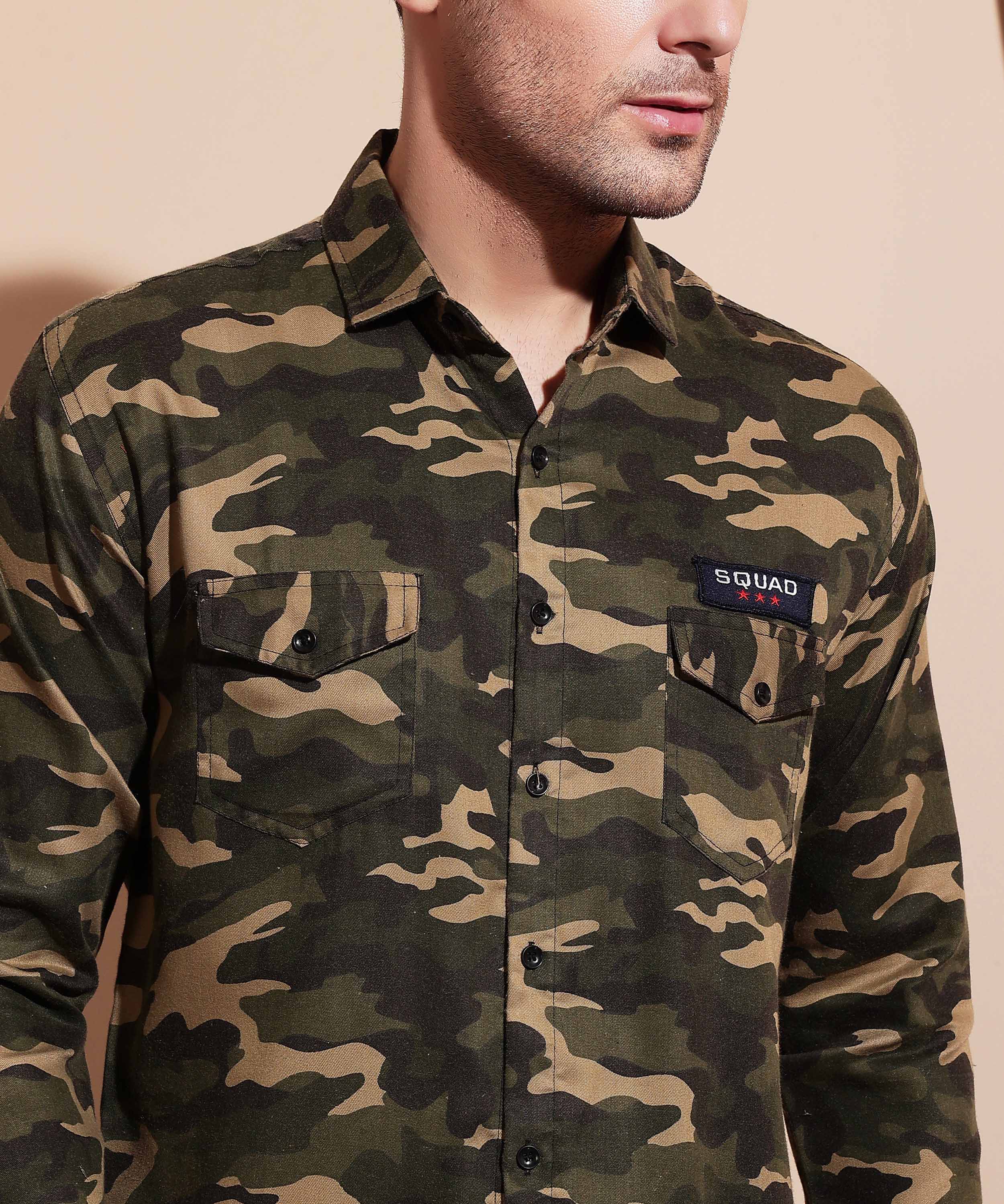Battlefield Camo Cotton Blend Shirt