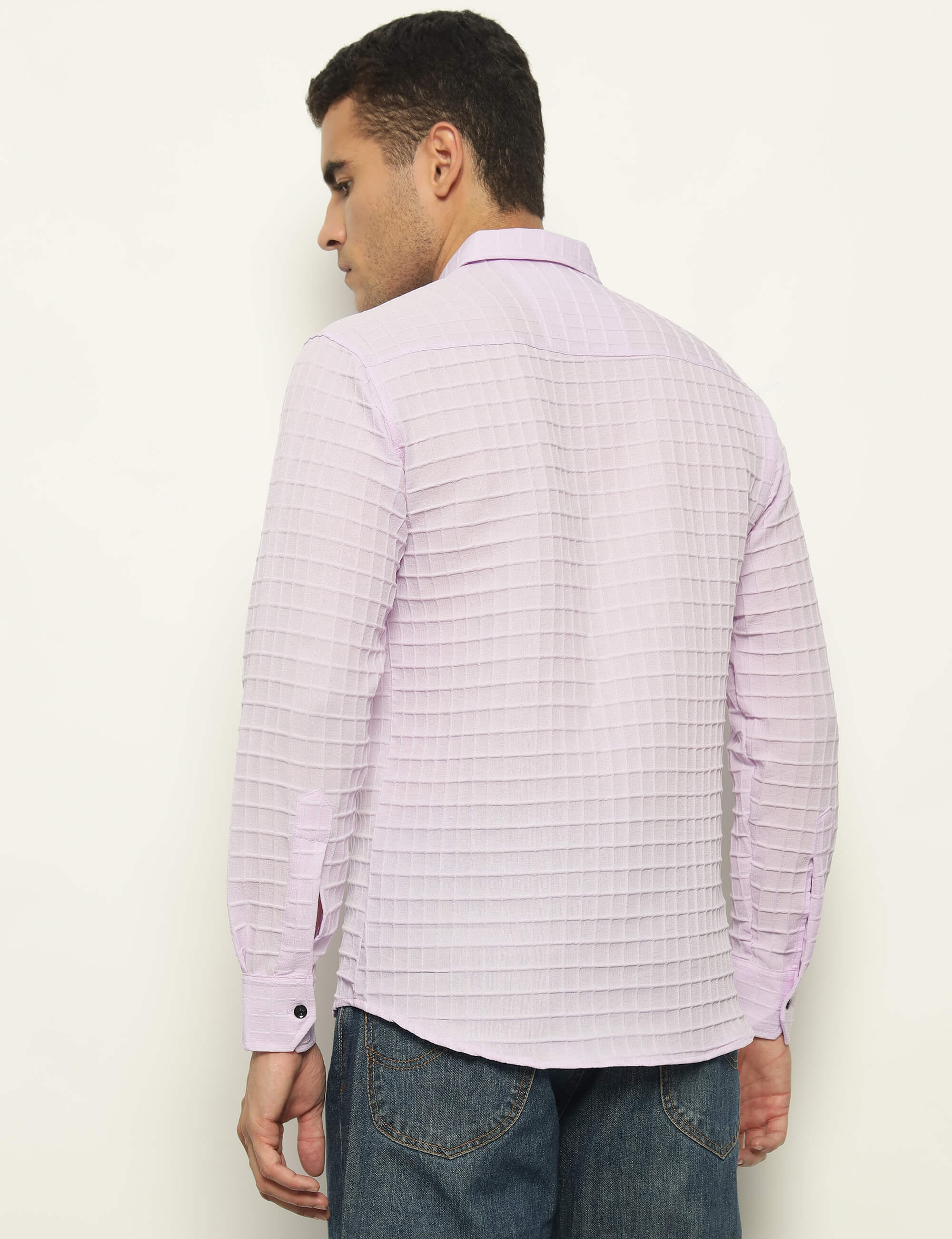 Fun Element Embroidery Patch Lavender Shirt