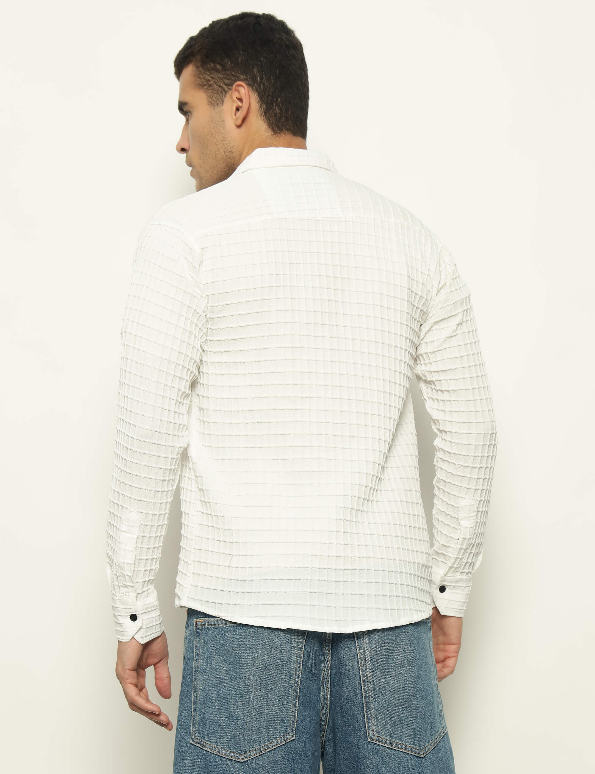 Fun Element Embroidery Patch White Shirt