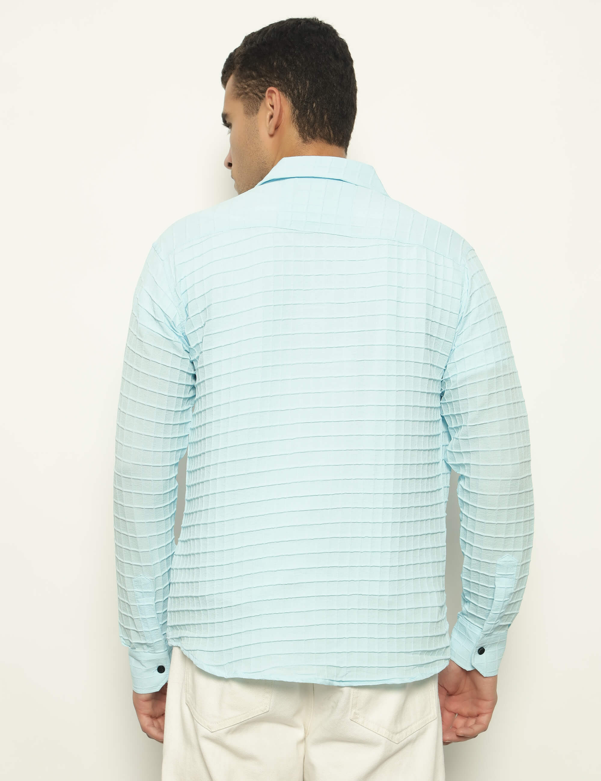 Fun Element Embroidery Patch Light Blue Shirt