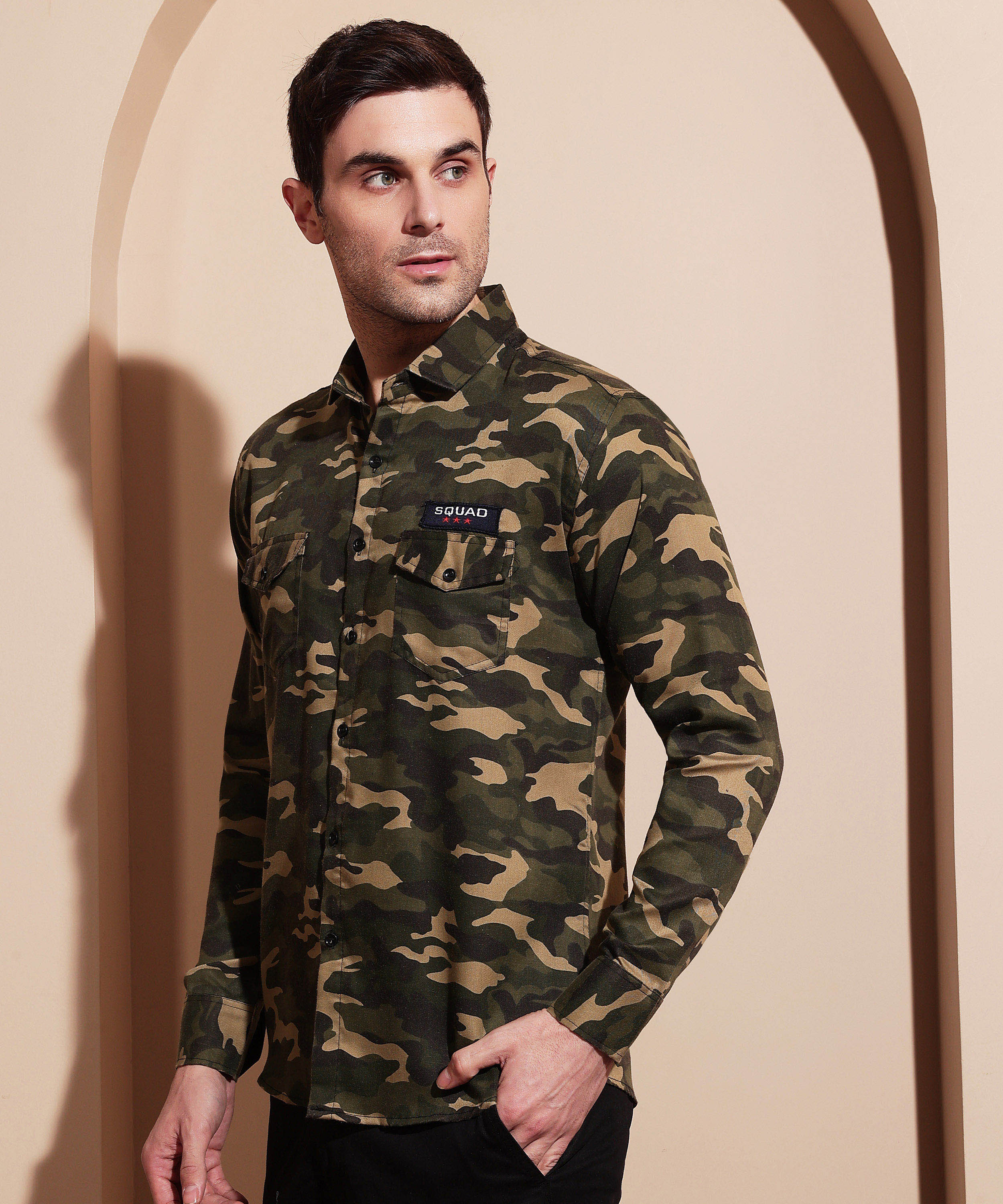 Battlefield Camo Cotton Blend Shirt