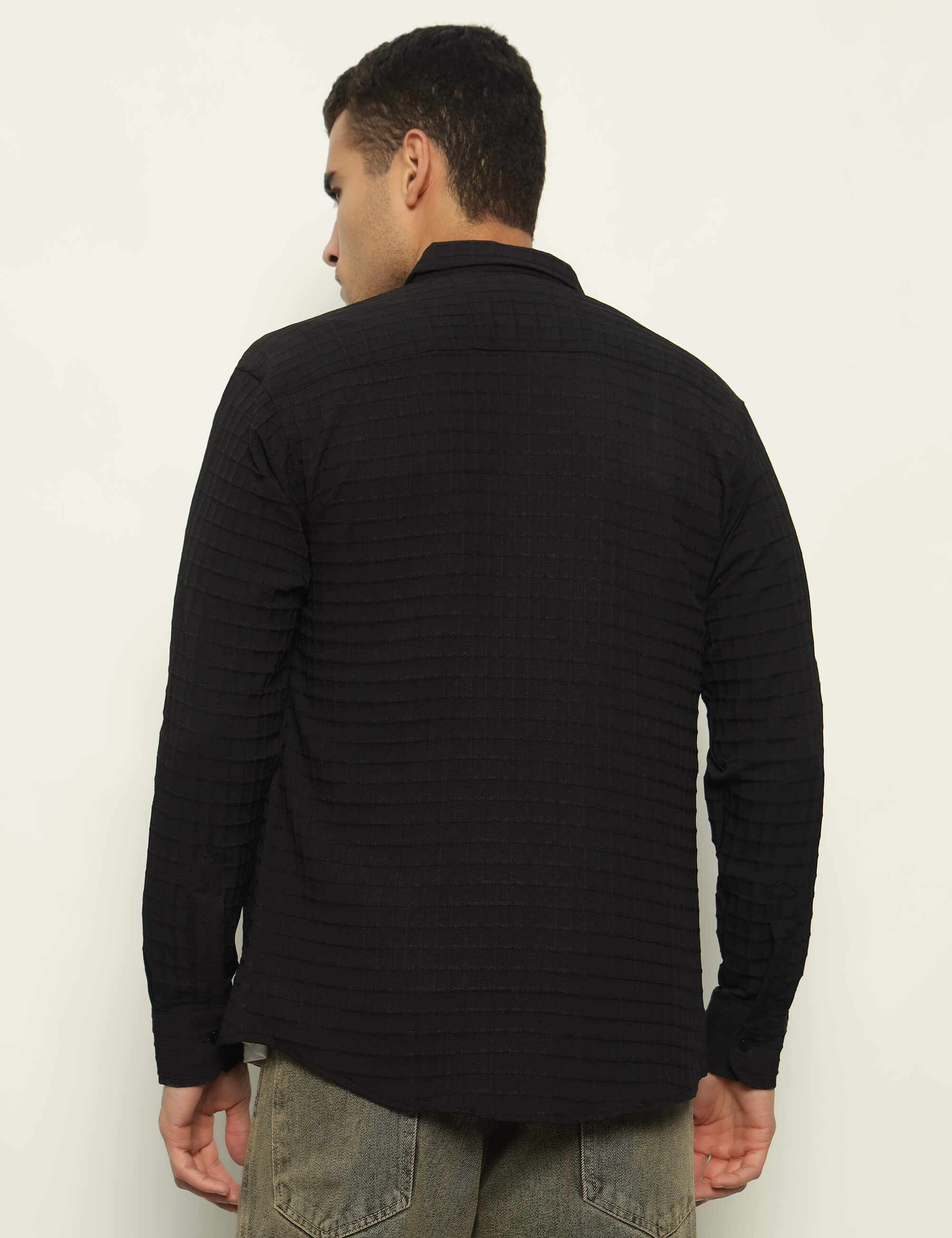 Fun Element Embroidery Patch Black Shirt