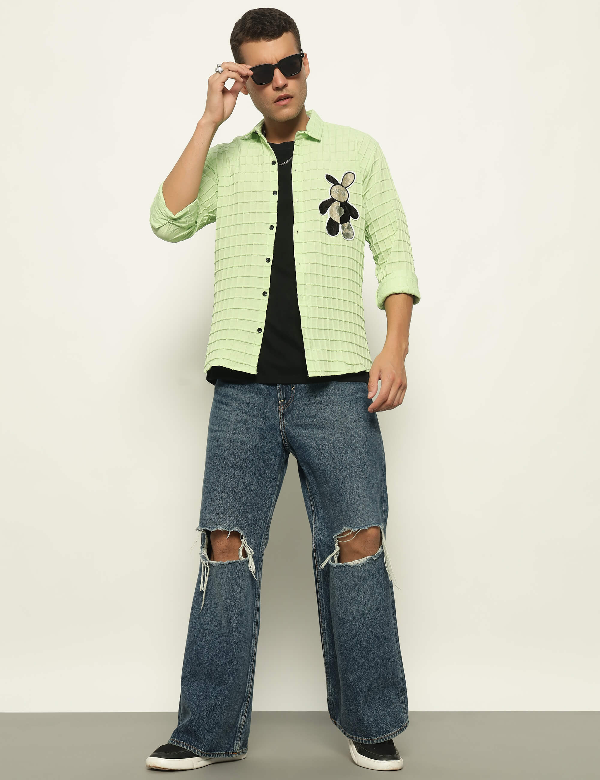 Fun Element Embroidery Patch Pista Shirt