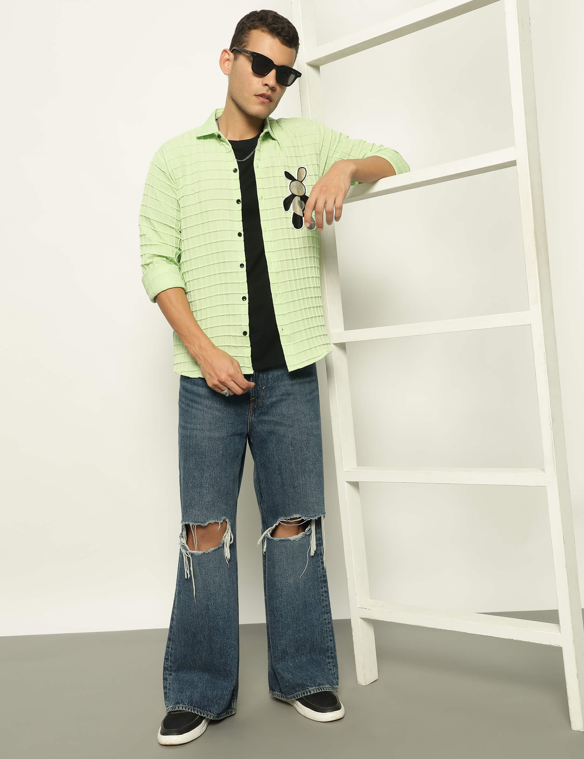 Fun Element Embroidery Patch Pista Shirt