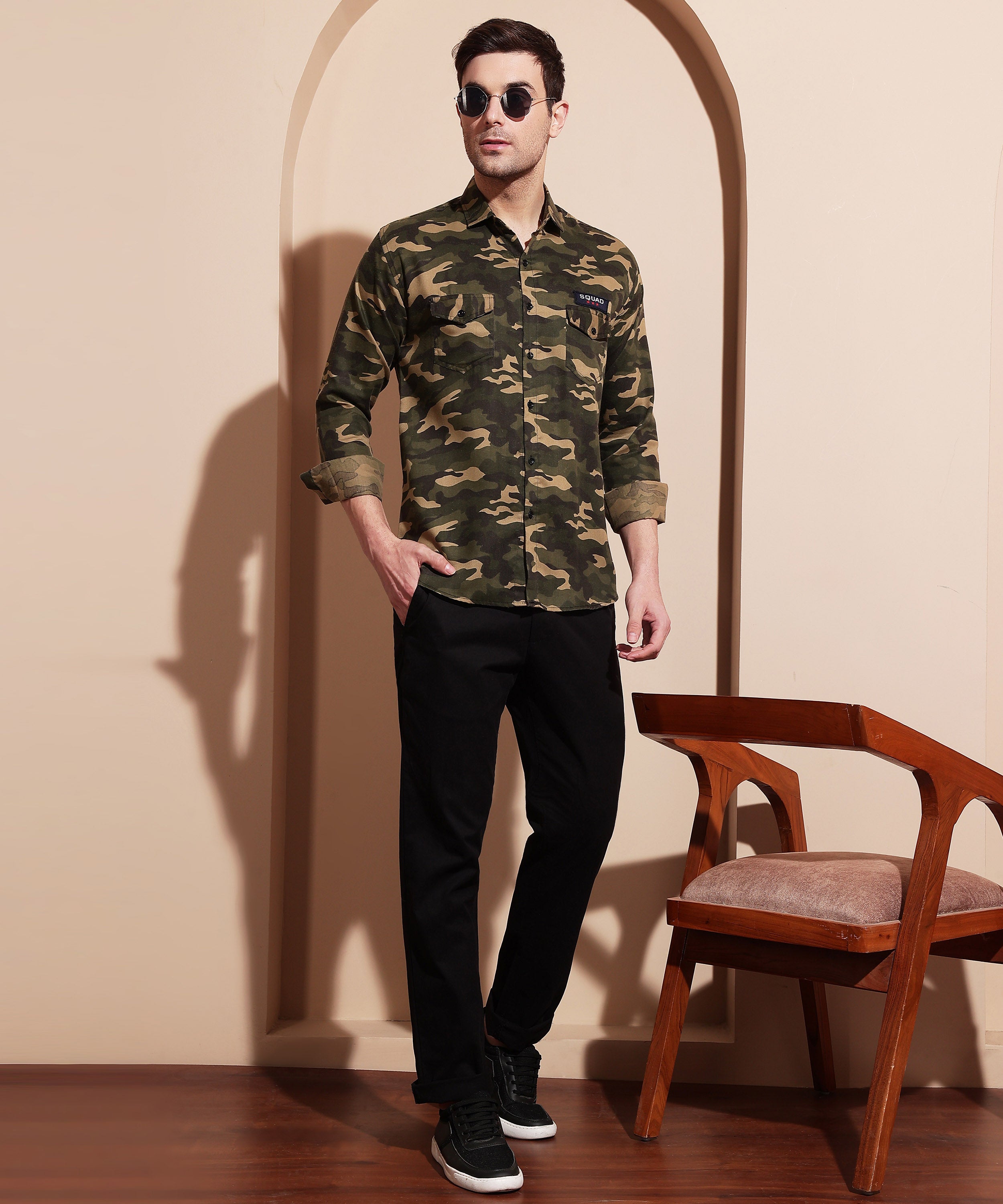Battlefield Camo Cotton Blend Shirt