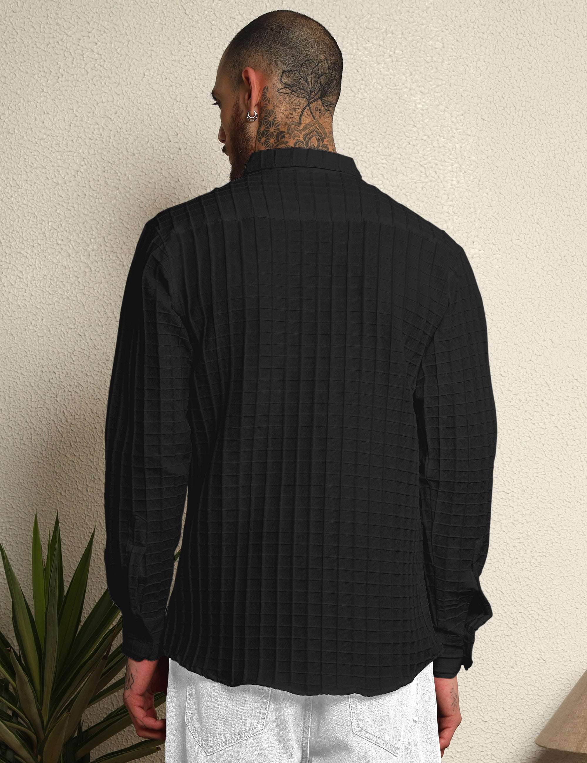 Fun Element Embroidery Patch Black Shirt