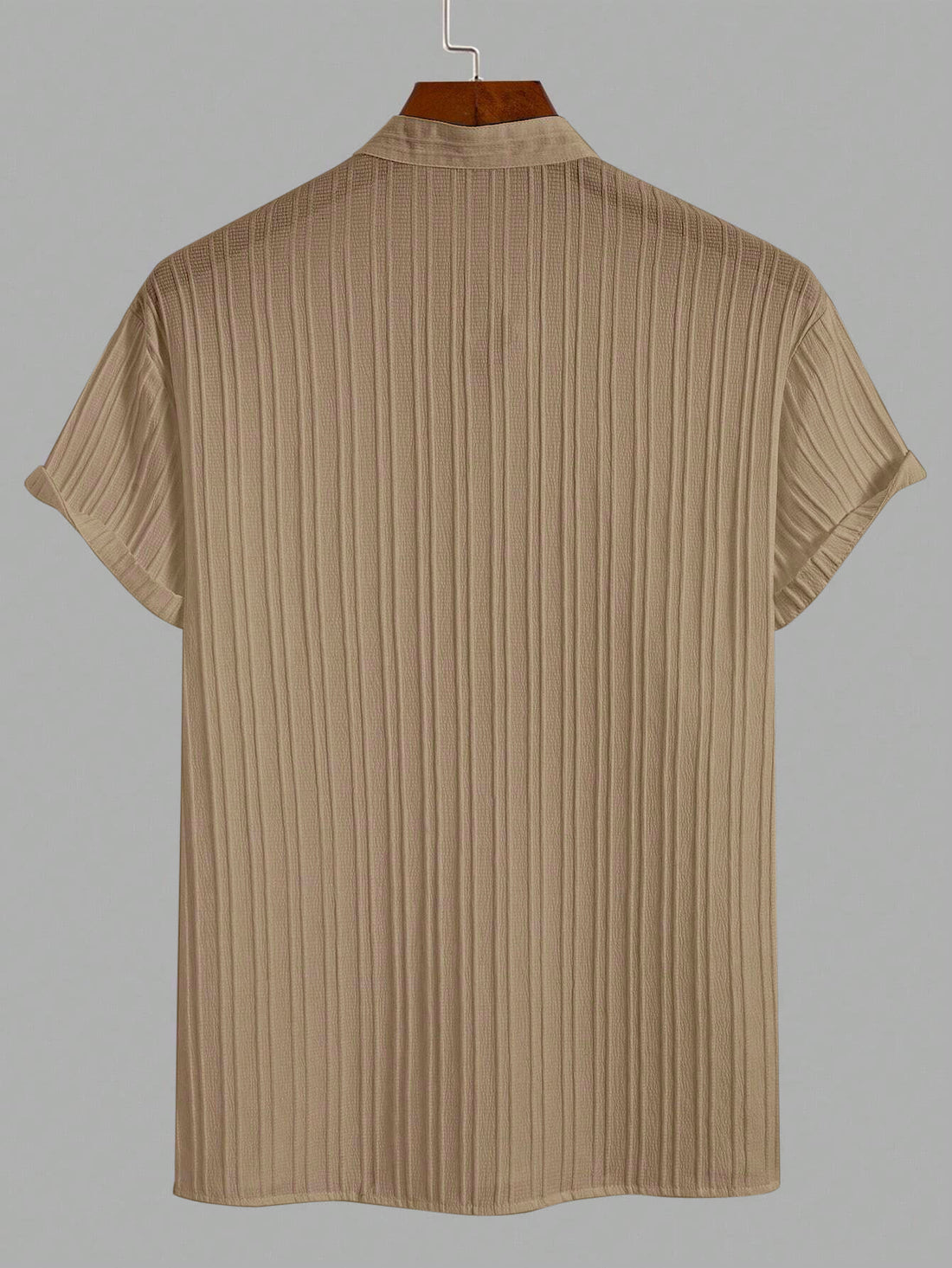 Ochre Yellow Breeze Mandarin Collar Shirt