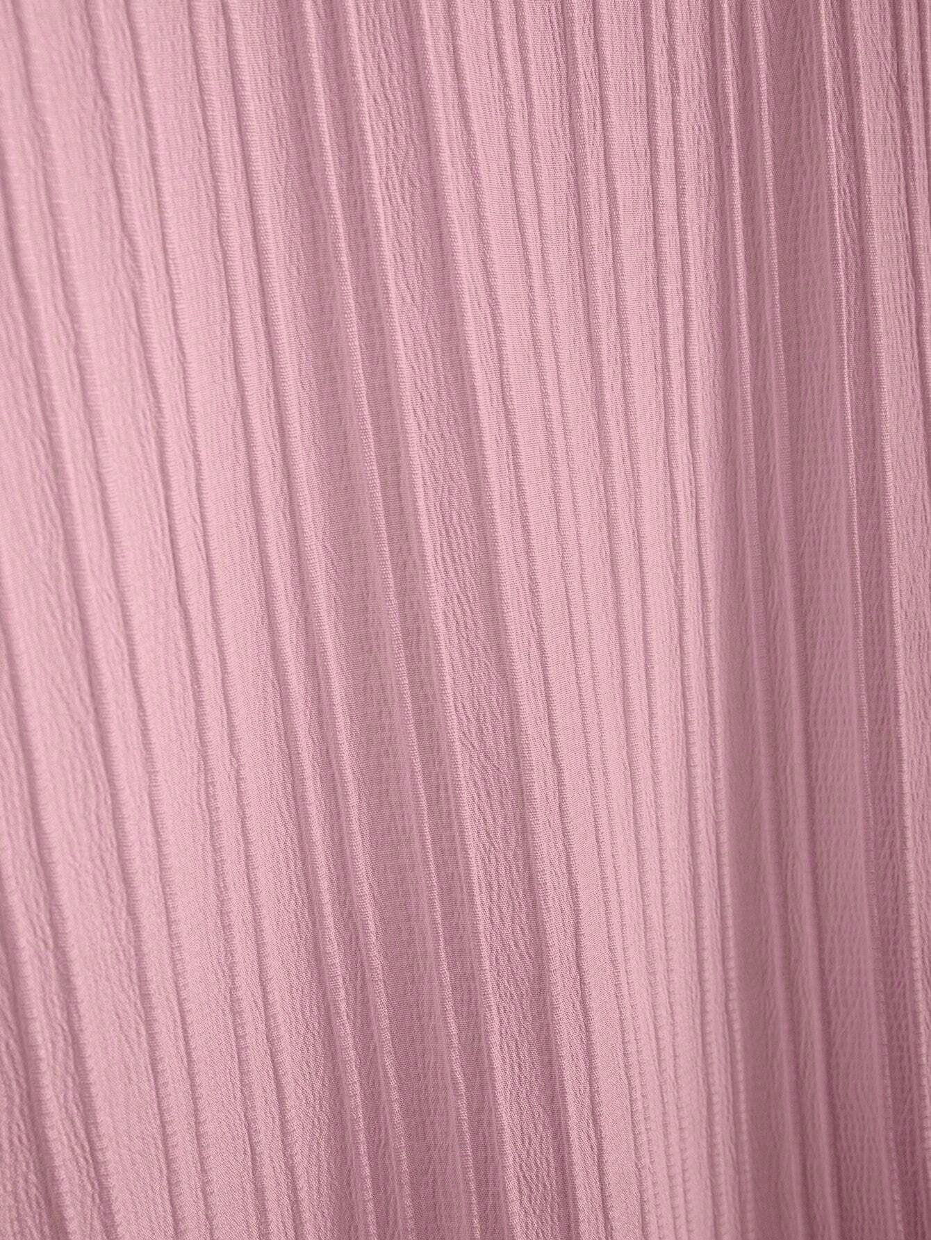 Pink Breeze Mandarin Collar Shirt