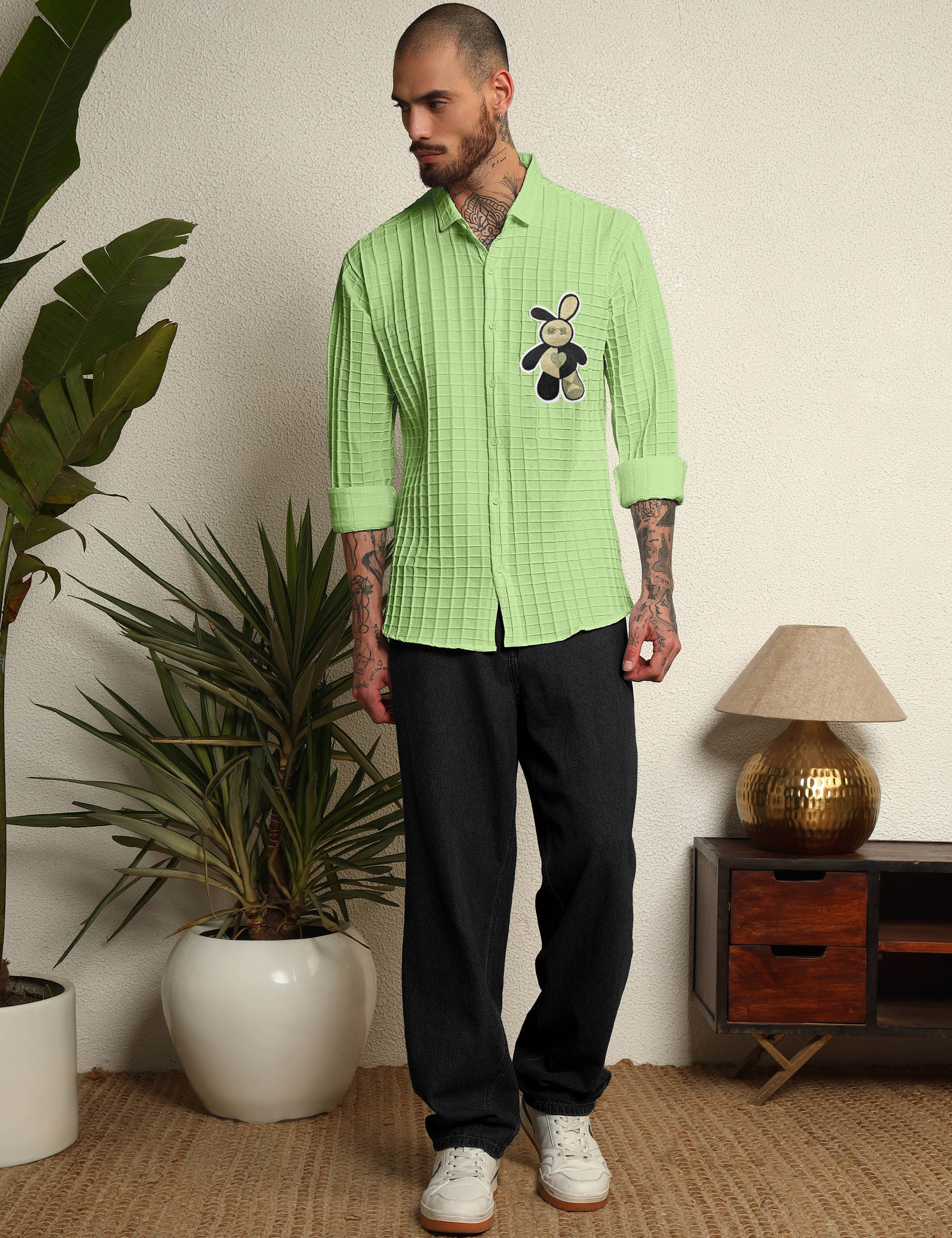 Fun Element Embroidery Patch Pista Shirt