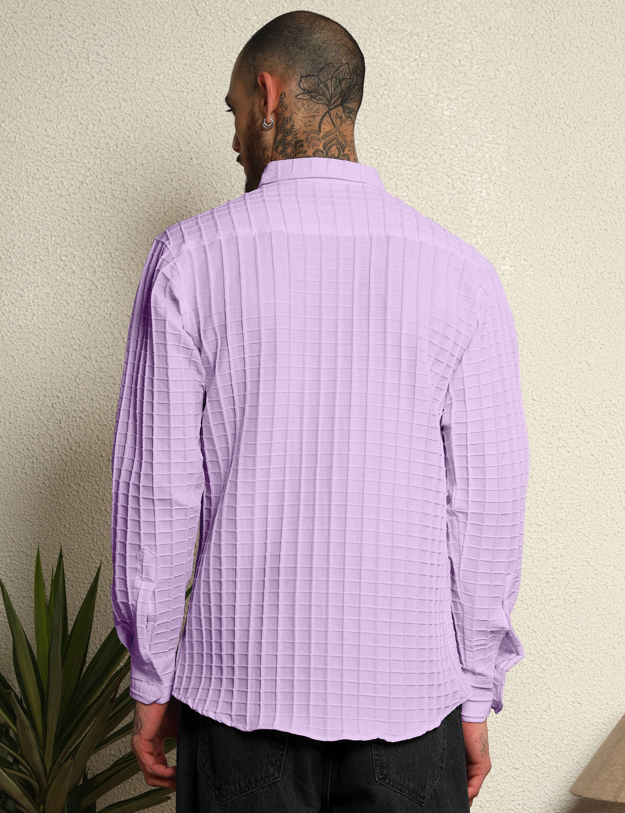 Fun Element Embroidery Patch Lavender Shirt