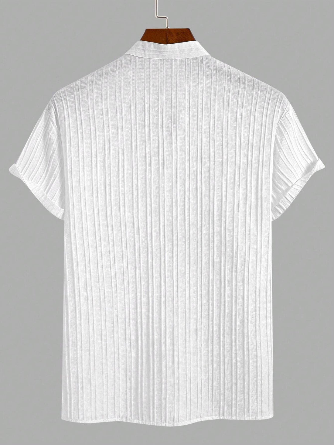 White Breeze Mandarin Collar Shirt