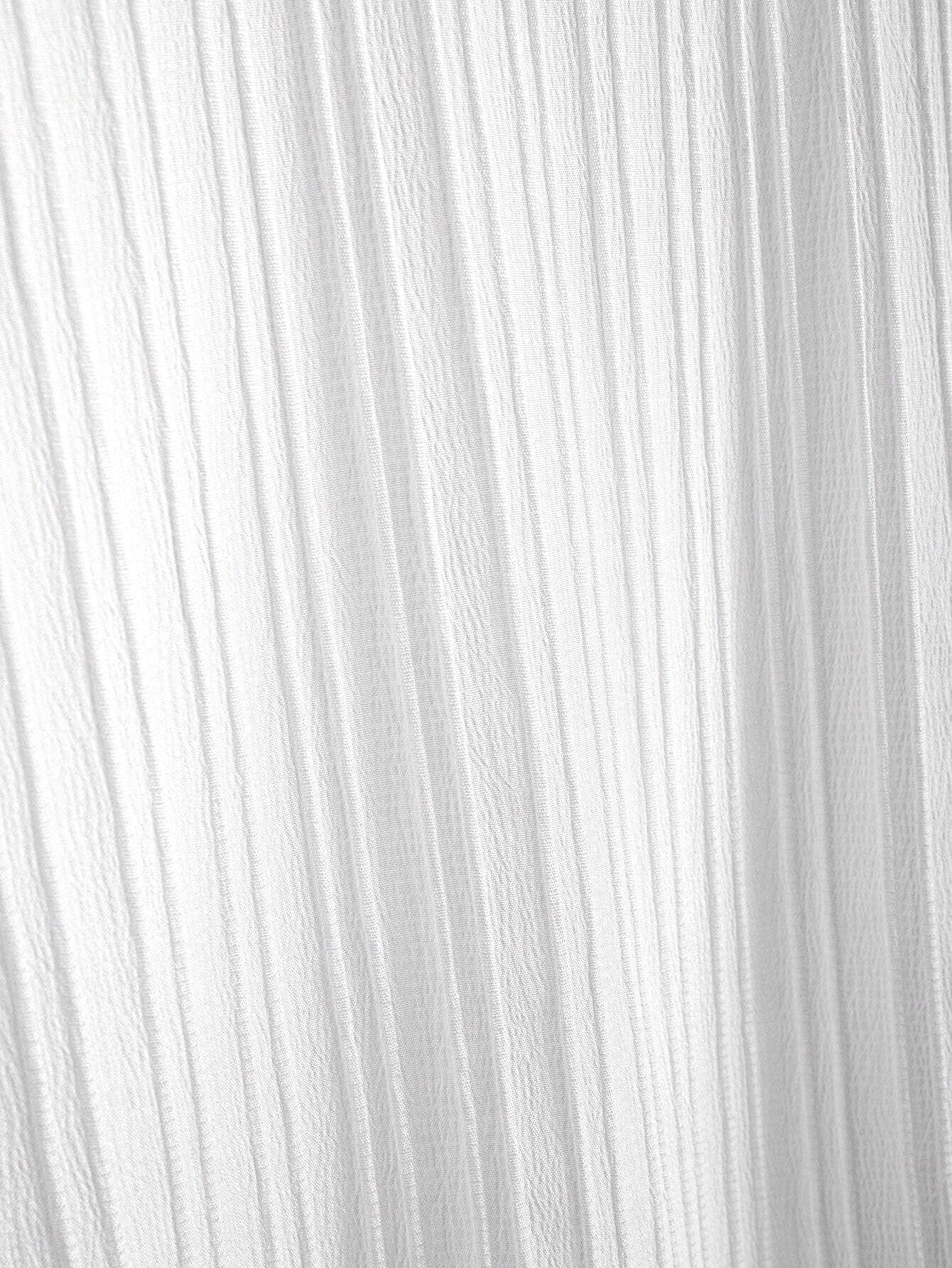 White Breeze Mandarin Collar Shirt