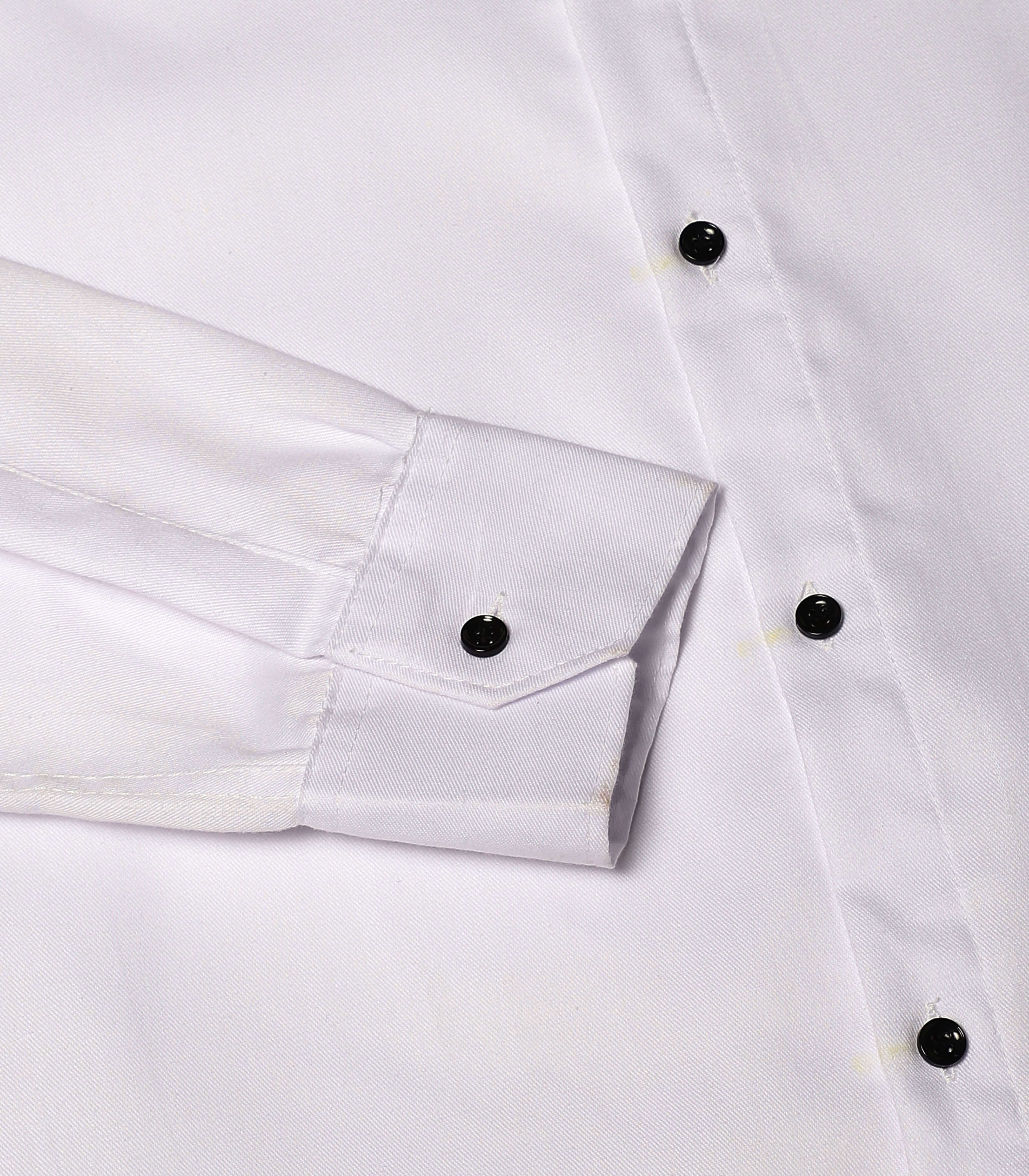 Timeless White Band Collar Shirt